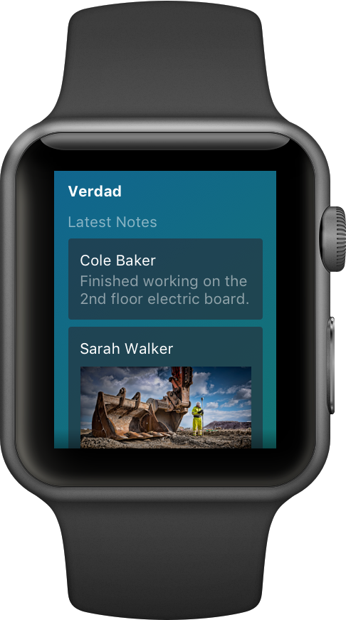 Modernistik Project: NoteVault Verdad Apple Watch (feed)